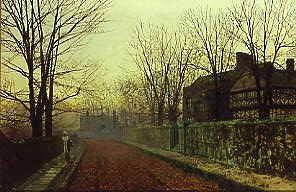 Photo of "A NOVEMBER MORNING, 1883." by JOHN ATKINSON GRIMSHAW