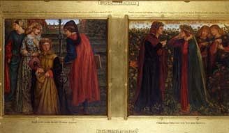 Photo of "THE SALUTATION OF BEATRICE" by DANTE GABRIEL ROSSETTI
