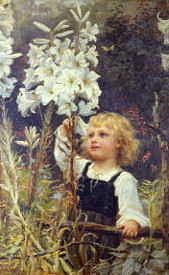 Photo of "LILIES, 1885" by FREDERICK MORGAN