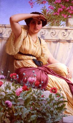 Photo of "A TRYST." by JOHN WILLIAM GODWARD
