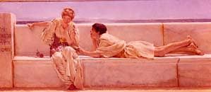 Photo of "THE QUESTION." by SIR LAWRENCE ALMA-TADEMA