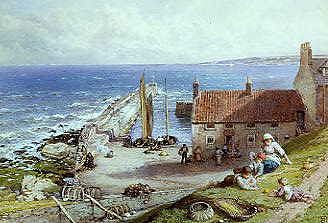 Photo of "THE OLD PIER, ST. ANDREWS." by MYLES BIRKET FOSTER