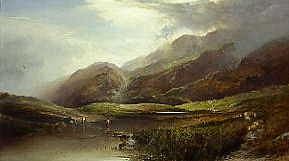 Photo of "LLYNGLAS ON SNOWDON, A SHOWERY DAY, 1872" by EDWARD CHARLES WILLIAMS