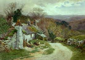 Photo of "A WELSH COTTAGE" by CHARLES JAMES ADAMS