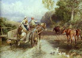 Photo of "RETURNING FROM MARKET." by MYLES BIRKET FOSTER