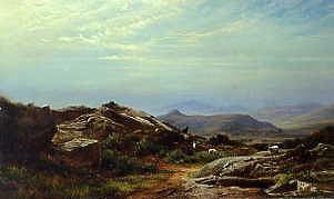 Photo of "A MOUNTAIN LANDSCAPE, 1866" by JOHN FAULKNER