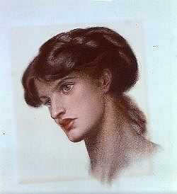 Photo of "PORTRAIT OF MRS. STILLMAN, 1870" by DANTE GABRIEL CHARLES ROSSETTI