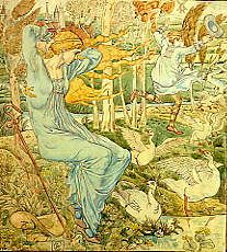 Photo of "A GOOSE GIRL." by WALTER CRANE