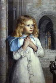 Photo of "HER FIRST SERMON" by WILLIAM HOLMAN HUNT