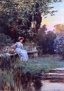 Photo of "A MOMENTS PEACE." by ALFRED AUGUSTUS SEN. GLENDENING