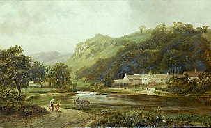 Photo of "A VILLAGE IN A VALLEY, 1884" by ROBERT GALLON