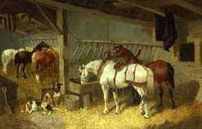 Photo of "IN THE STABLE" by JOHN FREDERICK HERRING