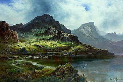 Photo of "THE HEAD OF LOCH AWE" by ALFRED DE BREANSKI