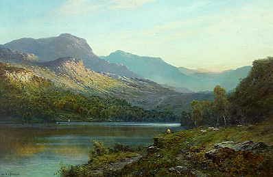 Photo of "AT THE FOOT OF THE TROSSACHS" by ALFRED DE BREANSKI
