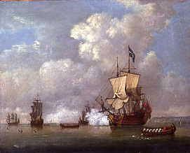 Photo of "THE ROYAL GEORGE FIRING A SALUTE, 1756" by PETER (AFTER) MONAMY