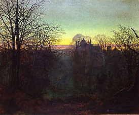 Photo of "A MANSION AT SUNSET, 1868." by JOHN ATKINSON GRIMSHAW