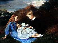 Photo of "HUNGERFORD, AMY & DOROTHEA HOSKINS, 1863" by SIR WILLIAM BLAKE RICHMOND