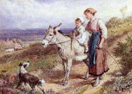 Photo of "THE DONKEY RIDE." by MYLES BIRKET FOSTER