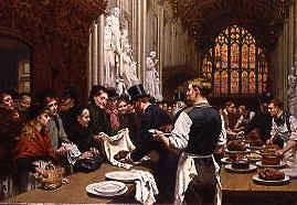 Photo of "FEEDING THE HUNGRY AFTER THE LORD MAYOR'S BANQUET, IN GUILDHALL, 1882." by ADRIAN E. MARIE