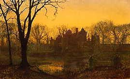 Photo of "THE HAUNTED HOUSE,1874." by JOHN ATKINSON GRIMSHAW