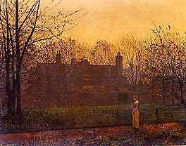 Photo of "CHILL OF AUTUMN." by JOHN ATKINSON GRIMSHAW