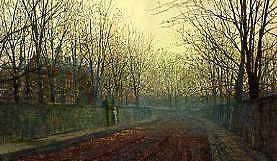 Photo of "THE MORN IN RUSSET MANTLE CLAD." by JOHN ATKINSON GRIMSHAW