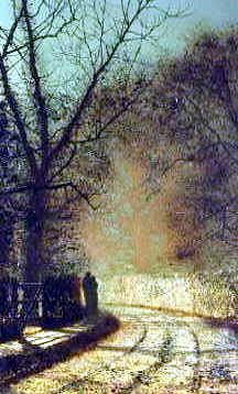 Photo of "THE LOVERS" by JOHN ATKINSON GRIMSHAW