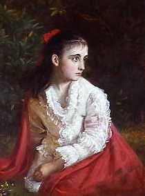 Photo of "GIRL IN A RED SHAWL, 1876" by JAMES ARCHER