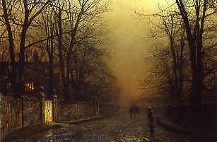 Photo of "WHERE THE PALE MOONBEAMS LINGER." by JOHN ATKINSON GRIMSHAW