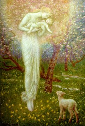 Photo of "LITTLE LAMB WHO MADE THEE" by ARTHUR HUGHES