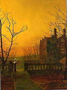 Photo of "ON A TERRACE." by JOHN ATKINSON GRIMSHAW