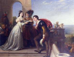 Photo of "ROSALIND AND ORLANDO, FROM SHAKESPEARE'S 'AS YOU LIKE IT'" by JOHN (ACTIVE 1818-1854) BRIDGES