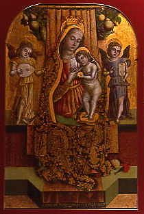 Photo of "MADONNA AND CHILD ENTHRONED" by VITTORIO CRIVELLI
