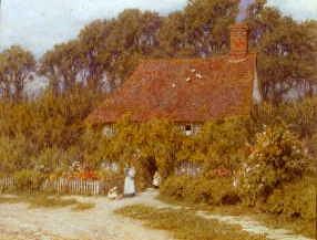 Photo of "A KENTISH COTTAGE." by HELEN ALLINGHAM