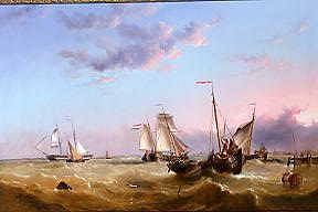 Photo of "FRENCH FISHING BOATS OFF THE COAST" by HENRY REDMORE