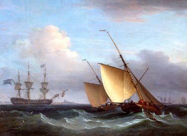 Photo of "PULLING IN THE NET, OFF PORTSMOUTH" by THOMAS WHITCOMBE