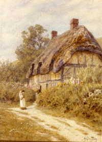 Photo of "BY A COTTAGE GATE" by HELEN ALLINGHAM