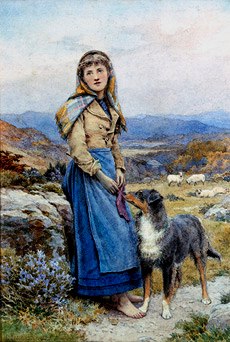 Photo of "THE SHEPHERDESS" by HARRY JOHN JOHNSTONE