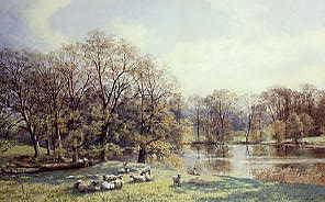 Photo of "A SUMMER LANDSCAPE, 1869" by GEORGE SHEFFIELD
