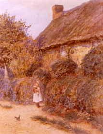 Photo of "AT THE COTTAGE DOOR." by HELEN ALLINGHAM