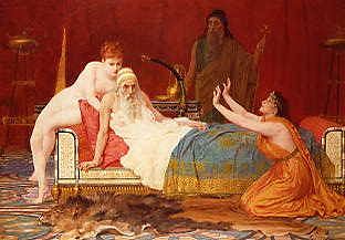Photo of "DAVID'S PROMISE TO BATHSHEBA" by FREDERICK GOODALL