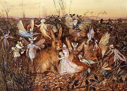 Photo of "RABBIT AMONG THE FAIRIES" by JOHN ANSTER FITZGERALD