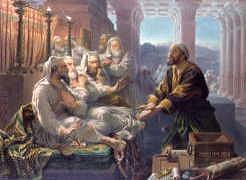 Photo of "JUDAS AND THE THIRTY PIECES OF SILVER FOR BETRAYING CHRIST" by HUBERT VON HERKOMER