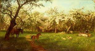 Photo of "ORCHARD IN SPRINGTIME" by BASIL BRADLEY