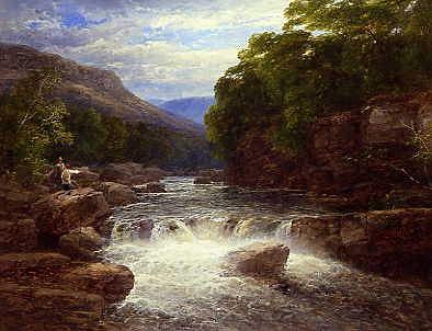 Photo of "FALLS ON THE RIVER TUMMEL, 1872" by JOHN BRANDON SMITH