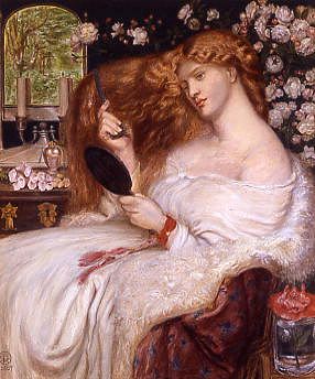 Photo of "LILITH (A WITCH AND ADAM'S FIRST WIFE IN TALMUDIC LEGEND)" by DANTE GABRIEL ROSSETTI
