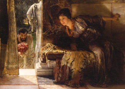 Photo of "WELCOME FOOTSTEPS" by SIR LAWRENCE ALMA-TADEMA