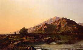 Photo of "LLYN MWNGIL NEAR DOLFANNOG,1862" by WALTER WILLIAMS