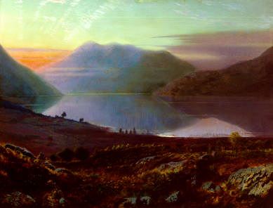 Photo of "LAKE WINDERMERE, LAKE DISTRICT, CUMBRIA, ENGLAND, 1865" by JOHN ATKINSON GRIMSHAW