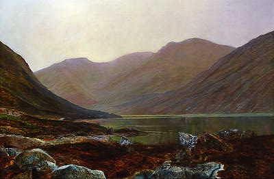 Photo of "A LOCH AT EVENING." by JOHN ATKINSON GRIMSHAW